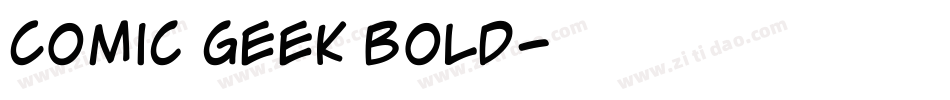 Comic Geek Bold字体转换